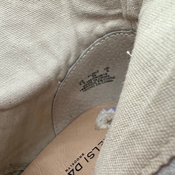 Kelsi Dagger Brooklyn Studded Wallace Buckle Leather Boots Cream Block Heel 8.5 - Picture 14 of 16